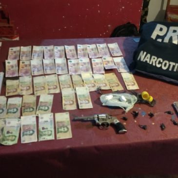 Droga, dinero y armas en allanamientos realizados en Cipolletti