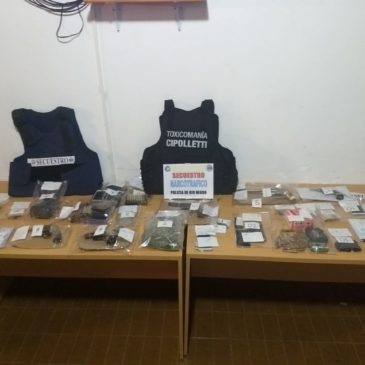 Gran operativo contra el narcotráfico en Cipolletti, Gral. Roca y Cinco Saltos.