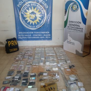 Más de 40 kilos de droga entre cocaína y marihuana fue secuestrada en Roca