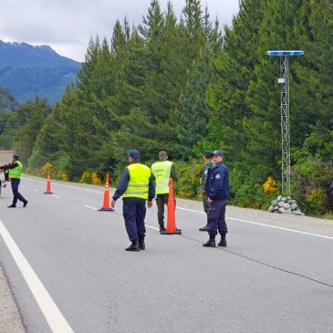 Operativo coordinado entre la policía rionegrina y Gendarmería Nacional en la ruta a El Bolsón