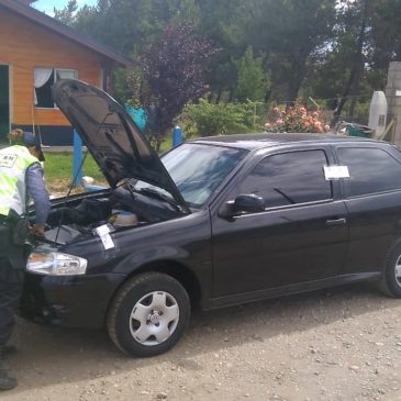 Recuperaron un auto robado en El Bolsón