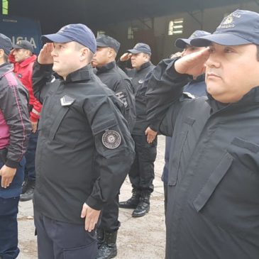 Bomberos de la Policía de Río Negro se capacitan en San Luis