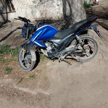 En rápido accionar policial se logró  recuperar moto robada