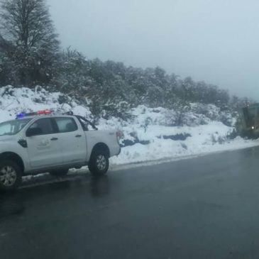 Recomiendan transitar con precaución en las rutas de la Región Sur por las nevadas