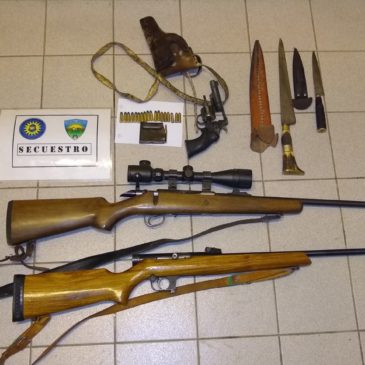 Bariloche: tres jóvenes sorprendidos con armas de fuego sin documentación