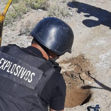 Activan protocolo para detonar dos granadas encontradas en San Antonio Oeste