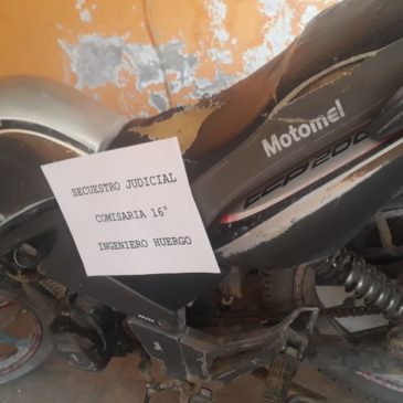 Huergo: Recuperan motos robadas