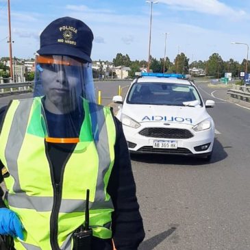 Nuevas mascaras para el Cuerpo de Seguridad Vial de Viedma