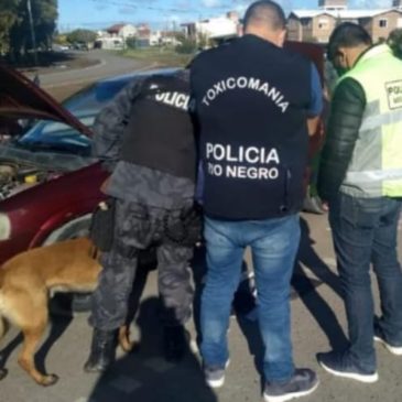 Viedma: secuestran cocaína y un arma en el Puente Nuevo