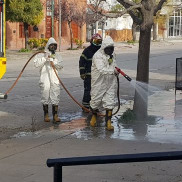 Siguen los trabajos de desinfección