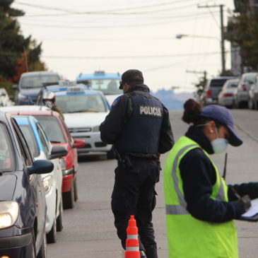 Policía incrementó los controles en Bariloche a partir de las nuevas medidas sanitarias