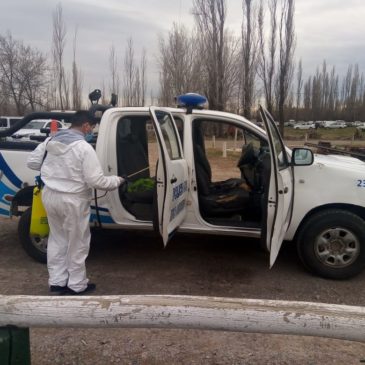 Cipolletti: refuerzan las medidas de higiene en móviles y Unidades policiales