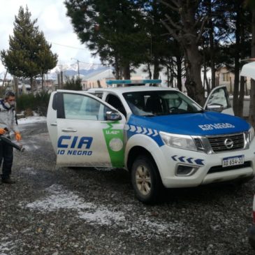 Continúan las tareas de desinfección de las unidades policiales de la Zona Andina