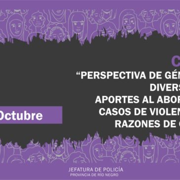 La Policía de Río Negro accederá a un nuevo curso en “Perspectiva de Género y Diversidades”