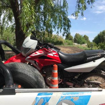 Se recuperó una motocicleta robada en Río Colorado