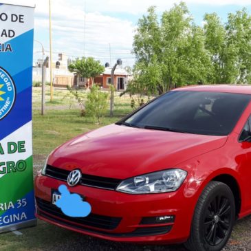 Villa Regina: secuestran auto con irregularidades