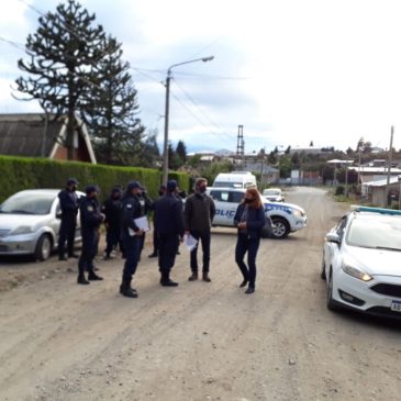 Policía participó del desalojo de un predio municipal que había sido ocupado