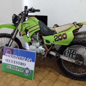 Recuperaron una motocicleta que tenía pedido de secuestro en Cipolletti