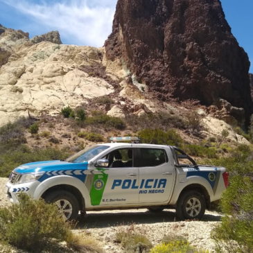 Importante presencia de la Policía de Río Negro en zonas rurales de la Cordillera