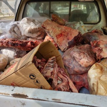 Policía decomisó más de 400 kilos de carne en El Cóndor
