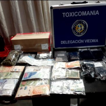 Gran operativo en Viedma y Patagones: la Policía de Río Negro secuestró más de 8 kilos de marihuana