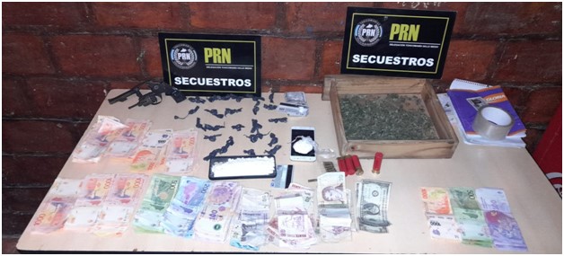 Lamarque: Policía desarticuló un punto de venta de drogas