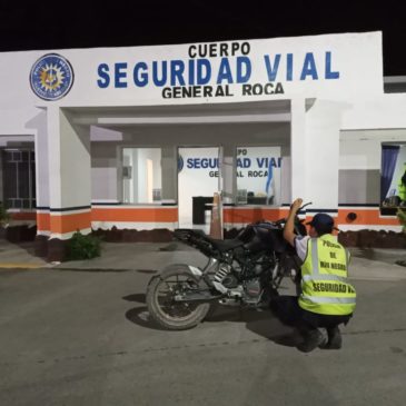 General Roca: Incautan moto con pedido de secuestro