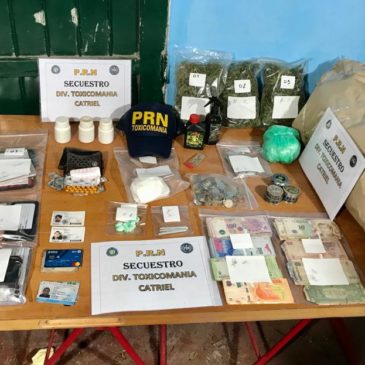 Tras importante investigación,  Policía desarticuló un punto de venta de droga en Catriel
