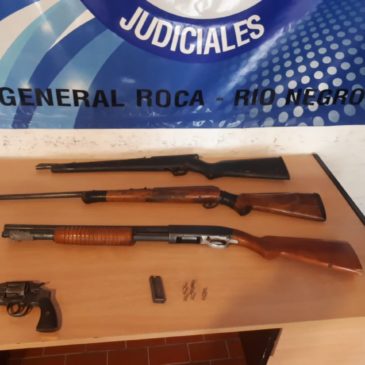 Se secuestraron armas en un procedimiento policial en General Roca