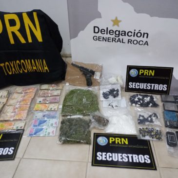La Policía de Río Negro desarticuló puntos de venta de estupefacientes en General Roca