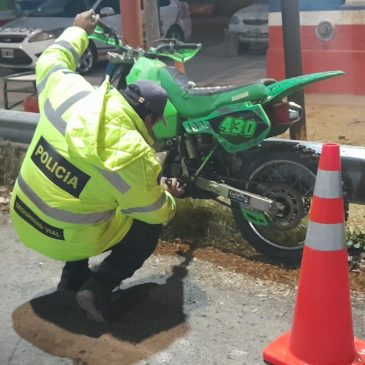 Chichinales: Policía secuestró una motocicleta con prohibición para circular