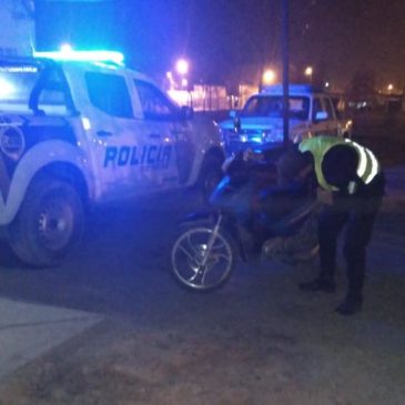 Villa Regina: una moto fue secuestrada en un operativo de control