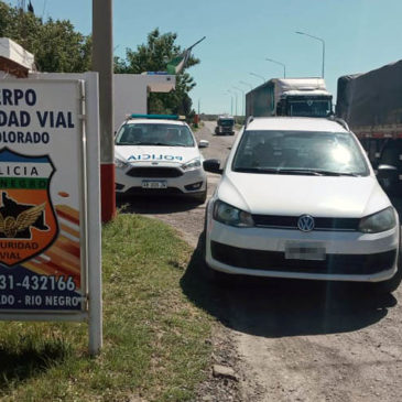 Río Colorado: Policía secuestró un auto y una camioneta