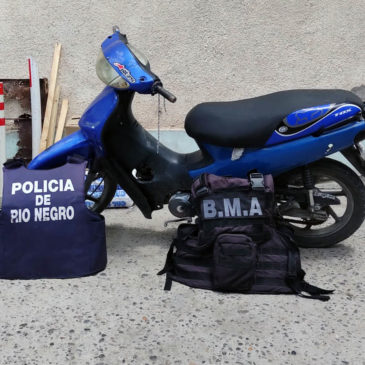 Se retuvo una moto con pedido de secuestro en Villa Regina