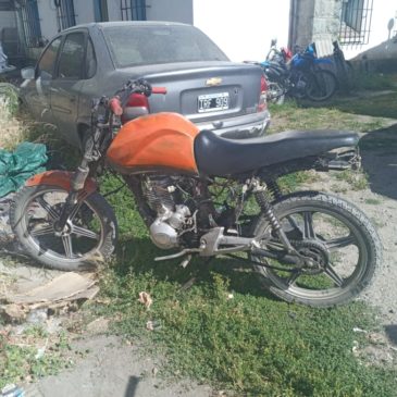En El Bolsón la Policía recuperó otra moto denunciada como robada