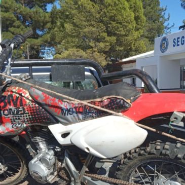 Roca: personal policial recuperó una moto que había sido robada en Cipolletti