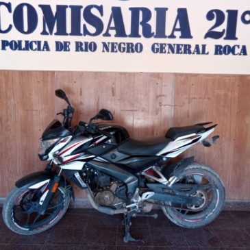 Dos motos con pedido de secuestro fueron recuperadas en Roca