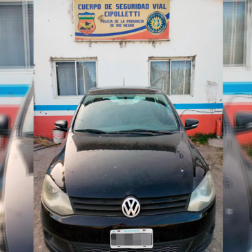 Cipolletti: la Policía de Río Negro recuperó un vehículo robado en Neuquén
