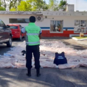 General Conesa: Policía decomisó más de 90 costillares de carne vacuna