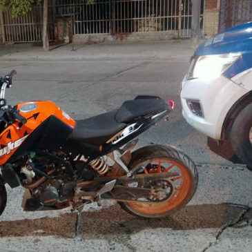 Cipolletti: Policía secuestró tres motos durante el fin de semana