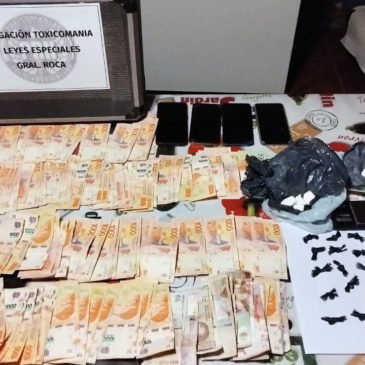 La Policía de Río Negro continúa desarticulando puntos de venta de droga en la provincia