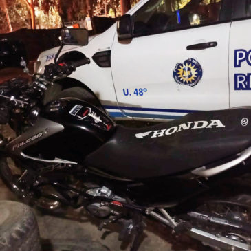 Mosconi: Policía recuperó una moto robada