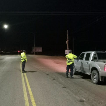 Policía desplegó operativos en distintos puntos de Río Colorado y Lamarque