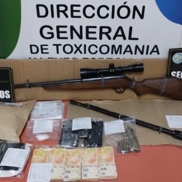 La Policía de Río Negro logró desactivar un punto de venta de drogas en Chichinales