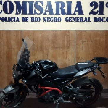 Una persona fue aprehendida por el robo de una motocicleta en General Roca