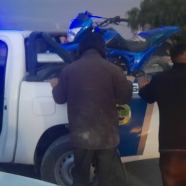 Dos sujetos que circulaban en moto fueron aprehendidos luego de haber ingresado a robar a una vivienda