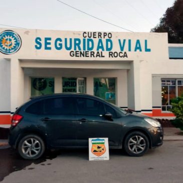 Retienen en Roca un auto con pedido de secuestro por parte de la Policía Federal