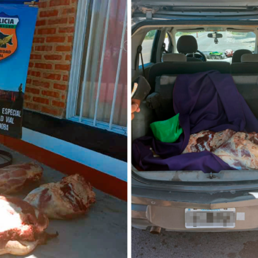 Paso Córdoba: Policía decomisó carne que era transportada de forma irregular