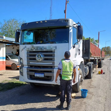 Secuestraron un camión con irregularidades durante un control en Chichinales