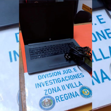 Villa Regina: el Cuerpo de Investigaciones Judiciales recuperó una computadora robada